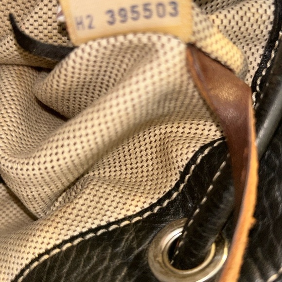 Dooney & Bourke Black and Brown Hobo shoulder bucket bag - Picture 13 of 13